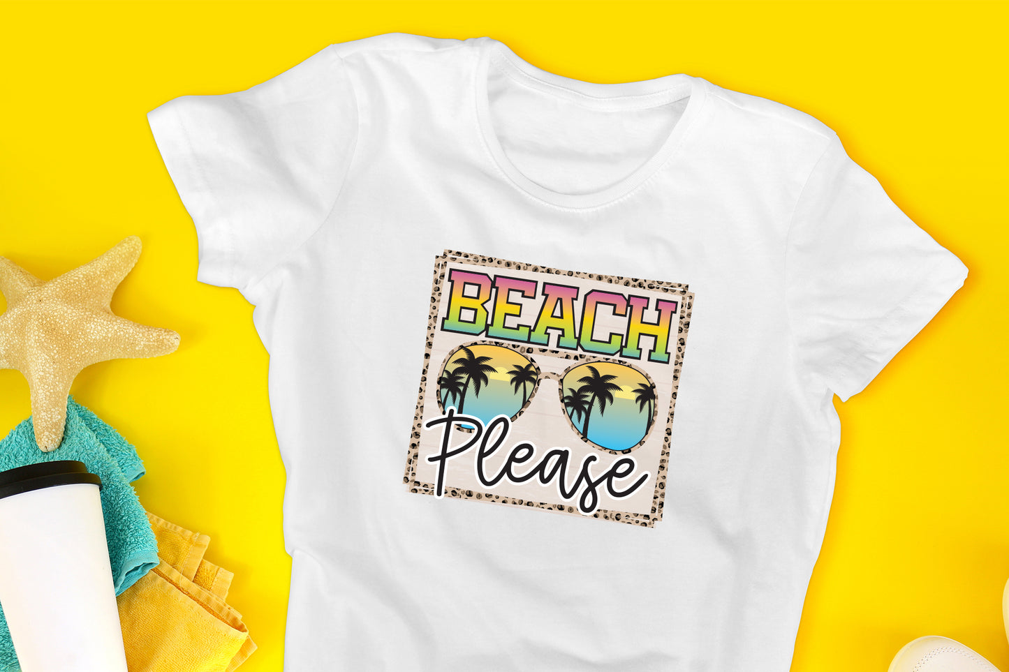 Beach Please Sublimation Design