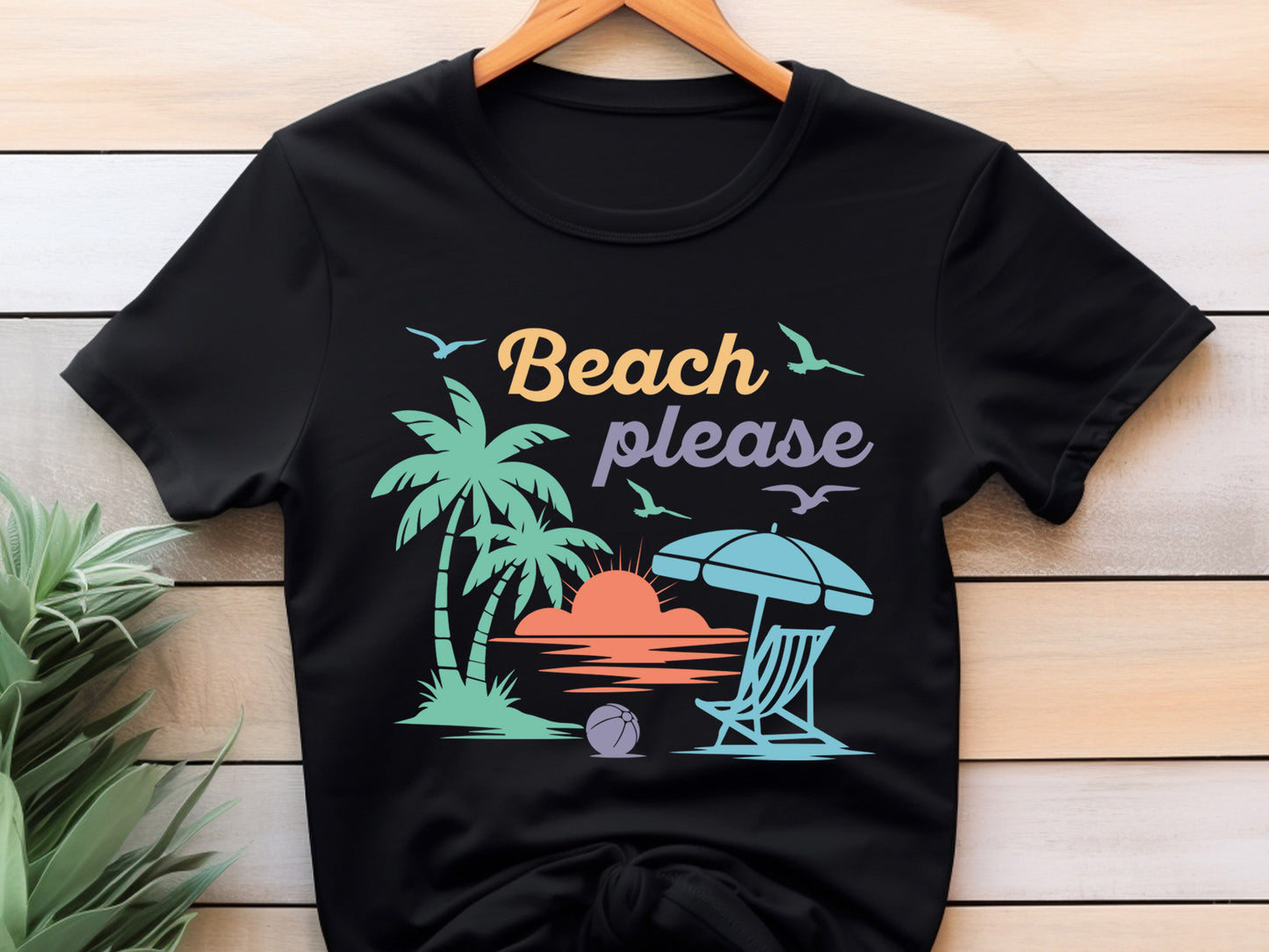Beach Please, Cute Summer SVG Vector