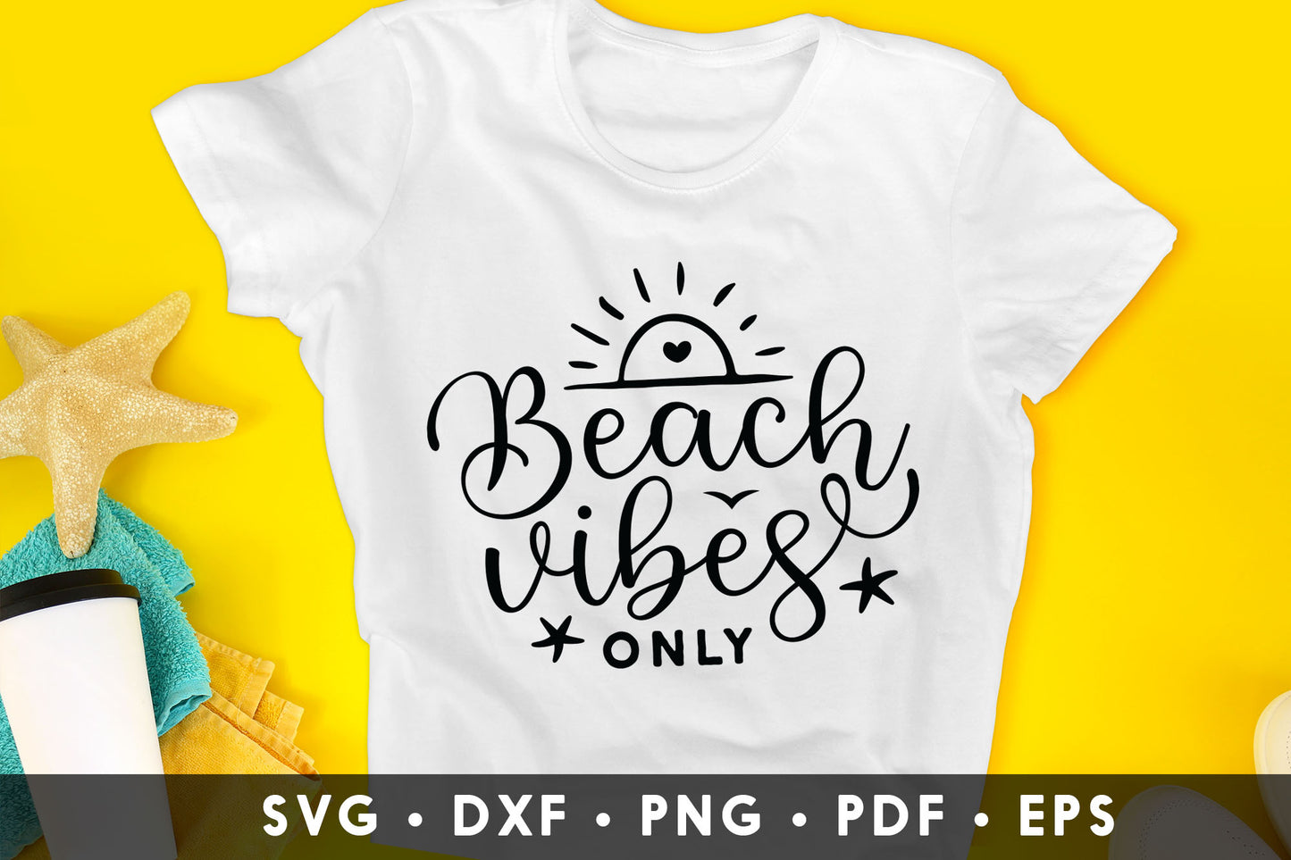 Beach Vibes Only SVG Cut File