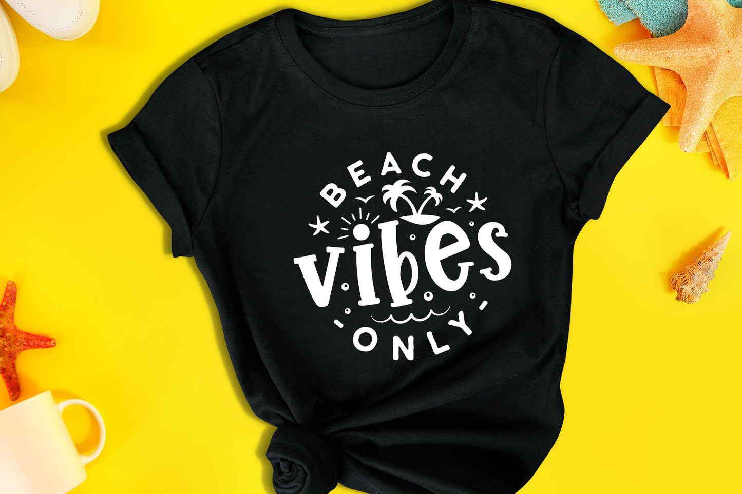 Beach Vibes Only SVG, DXF, EPS, PNG
