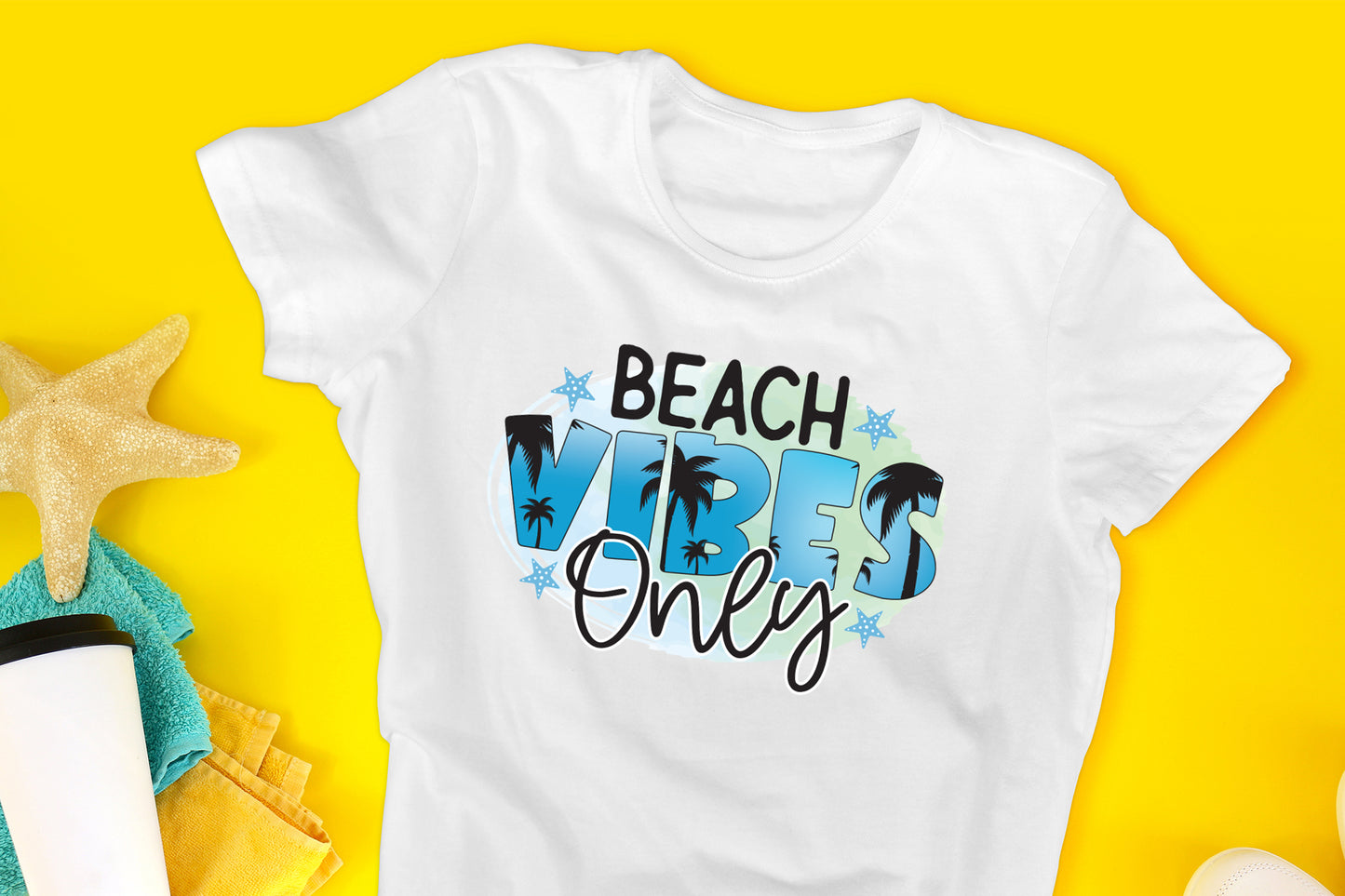 Beach Vibes Only Sublimation PNG