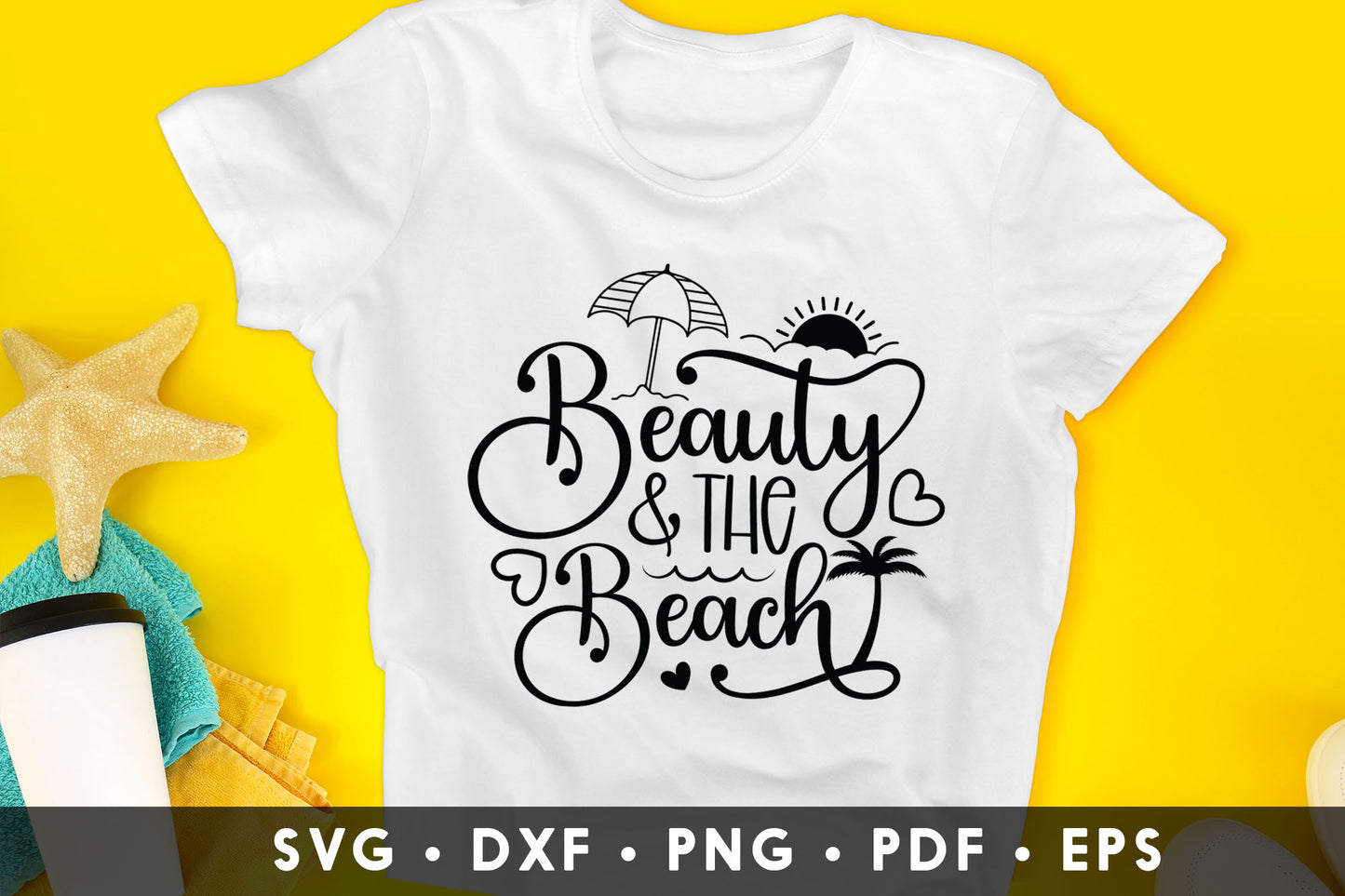 Beauty And The Beach SVG File
