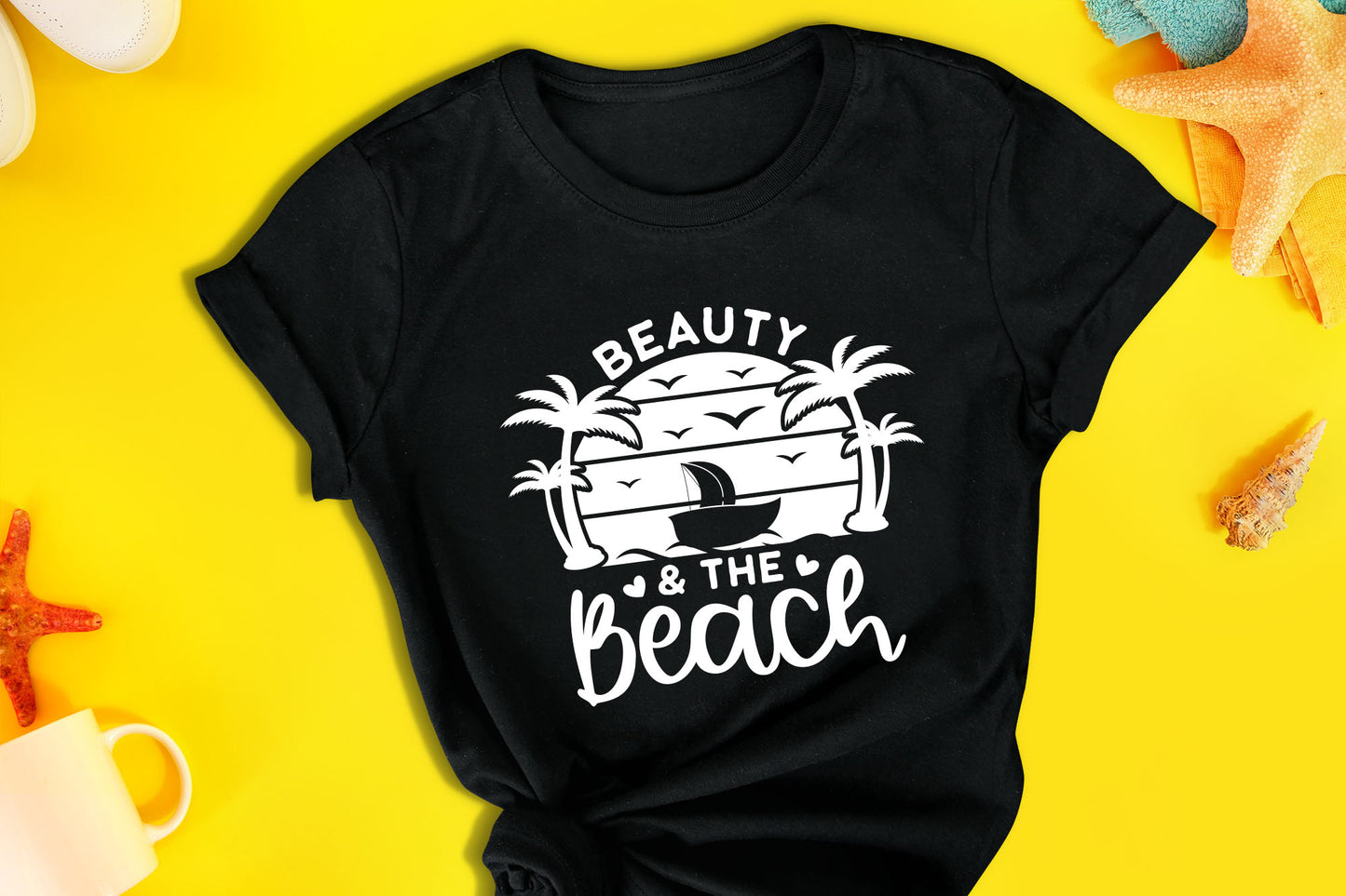 Beauty & the Beach SVG Cut File