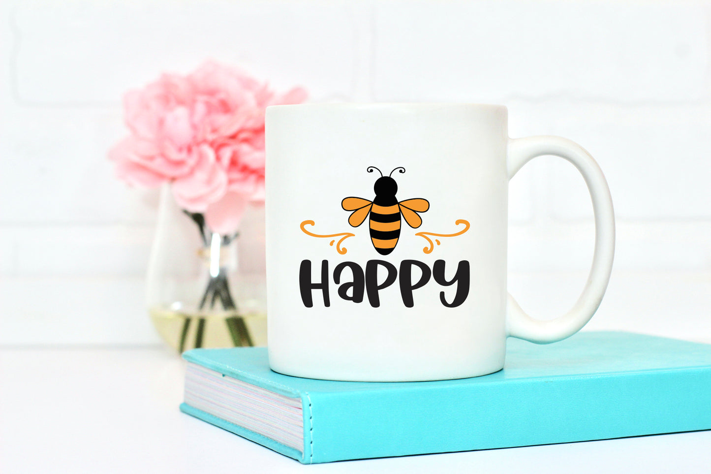 Bee Happy SVG Cut File