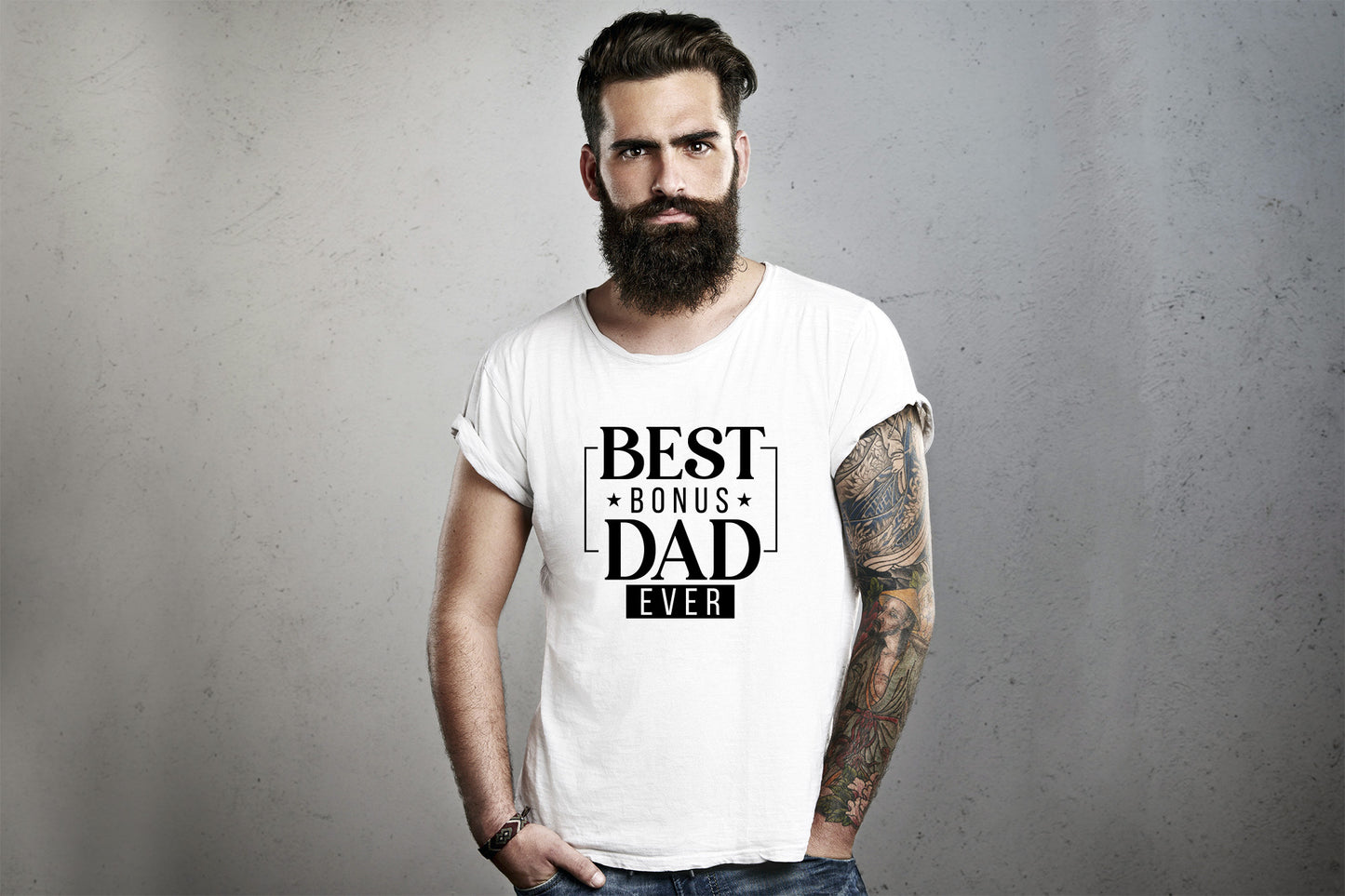 Best Bonus Dad Ever, Fathers Day SVG File