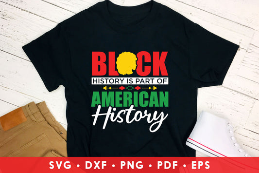 Black History is Part of American History SVG