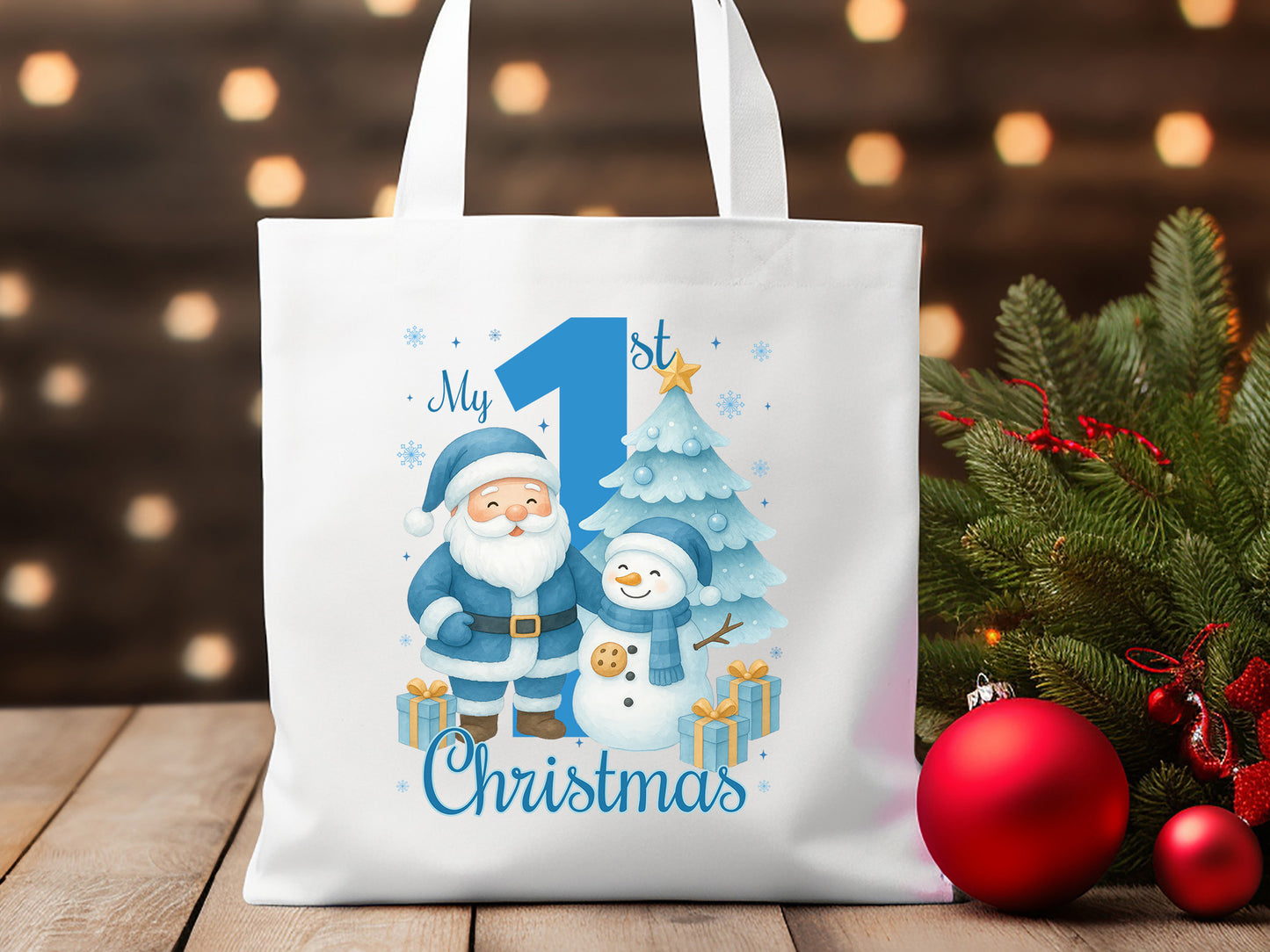 Bluey My 1st Christmas Snowman Sublimation