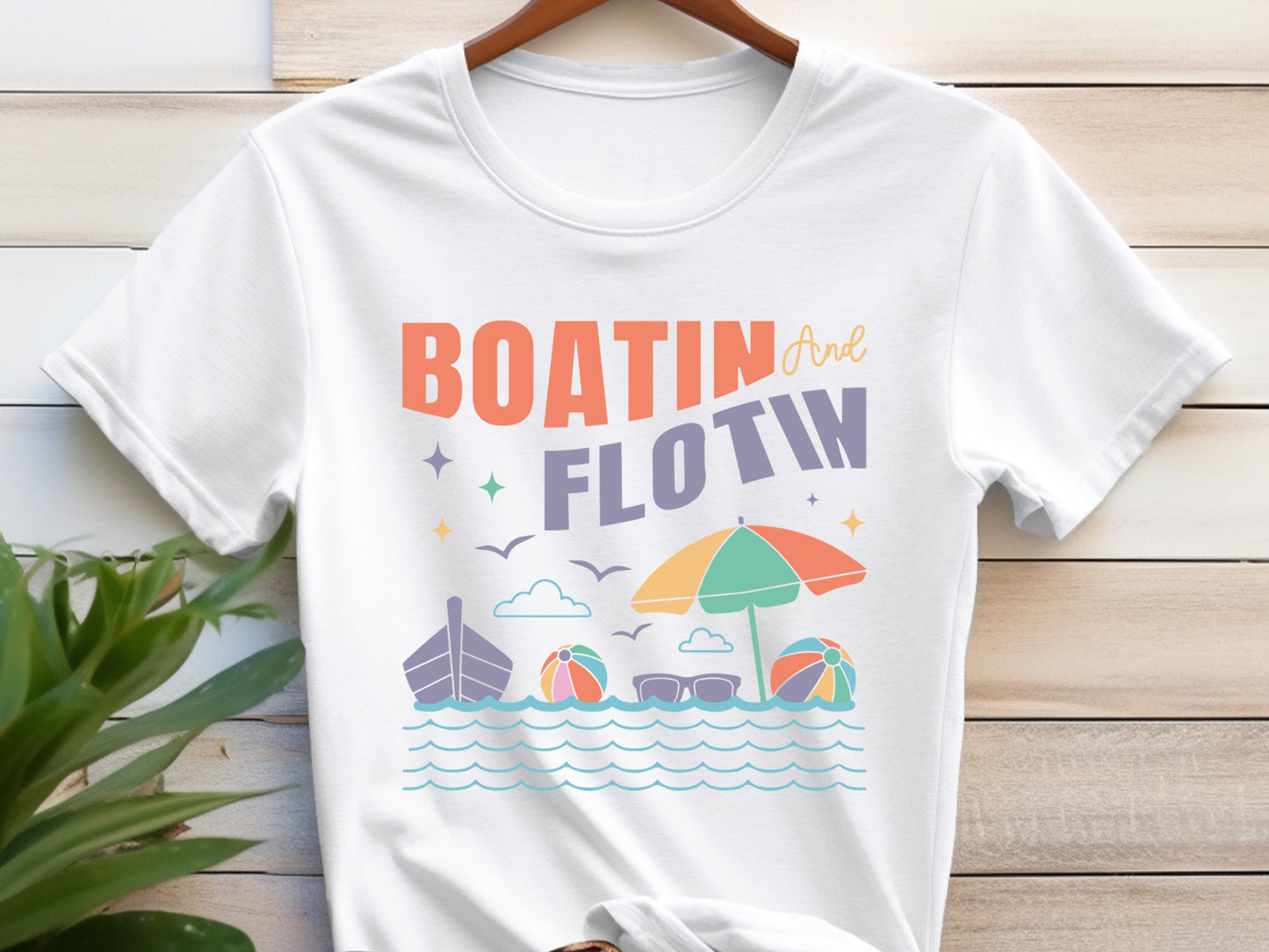 Boatin and Flotin, Funny Summer SVG
