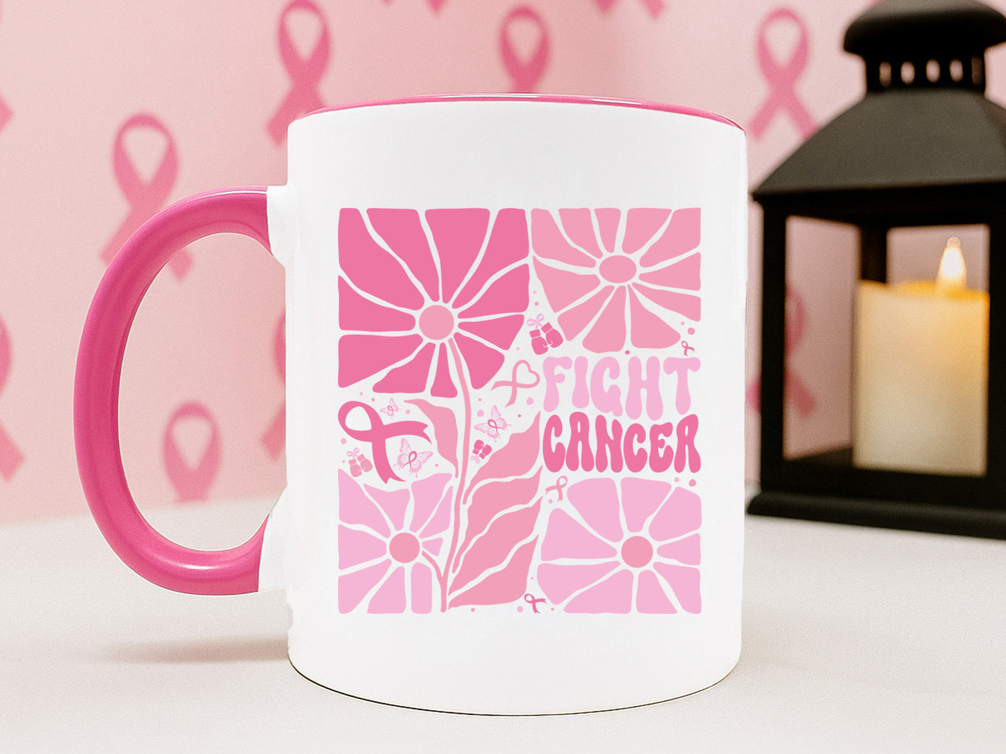 Boho Floral Fight Cancer SVG Design