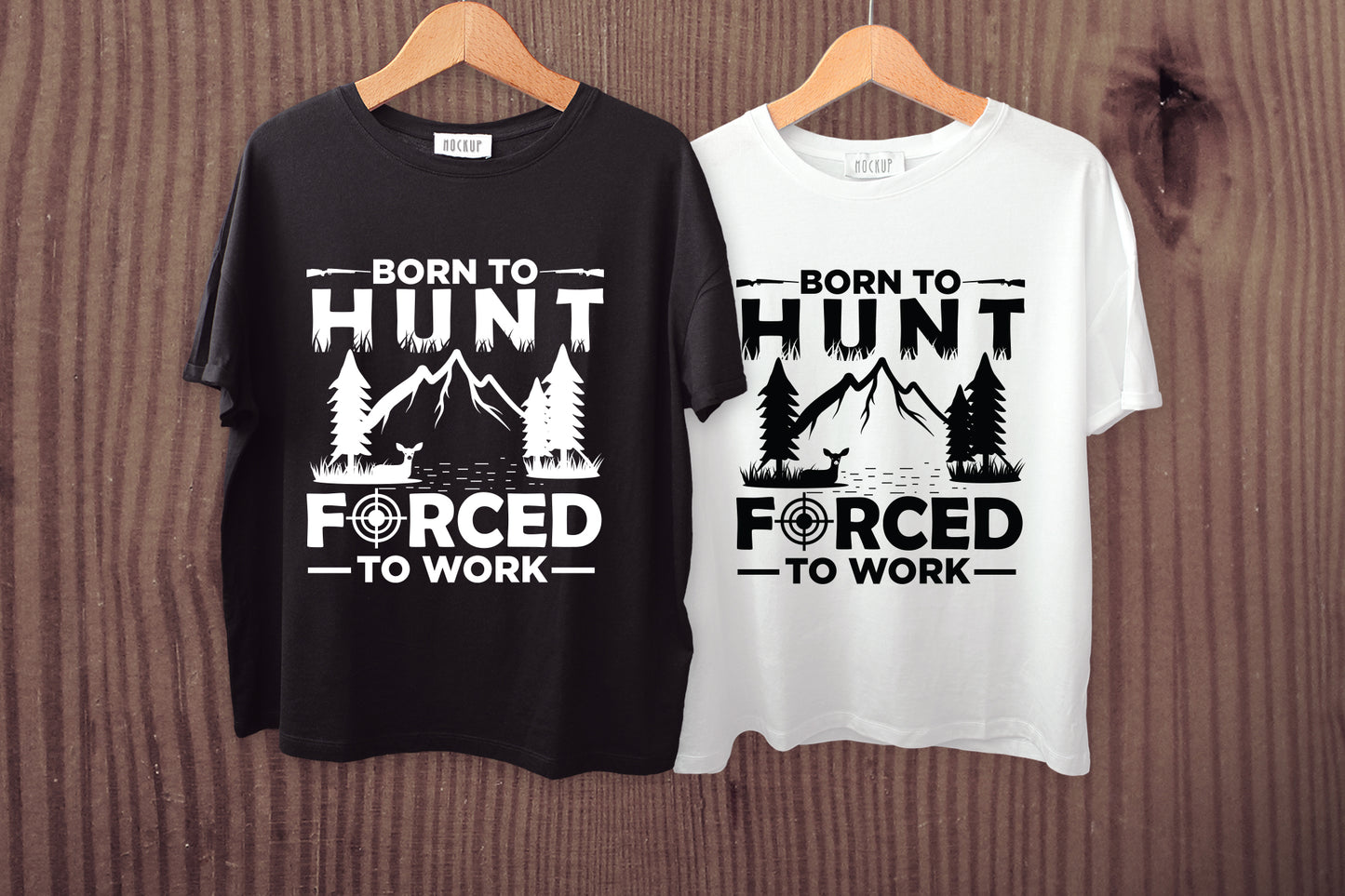 Born to Hunt Forced to Work, Hunting SVG File