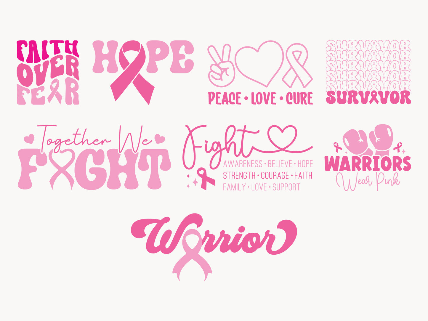 Breast Cancer Awareness SVG Bundle
