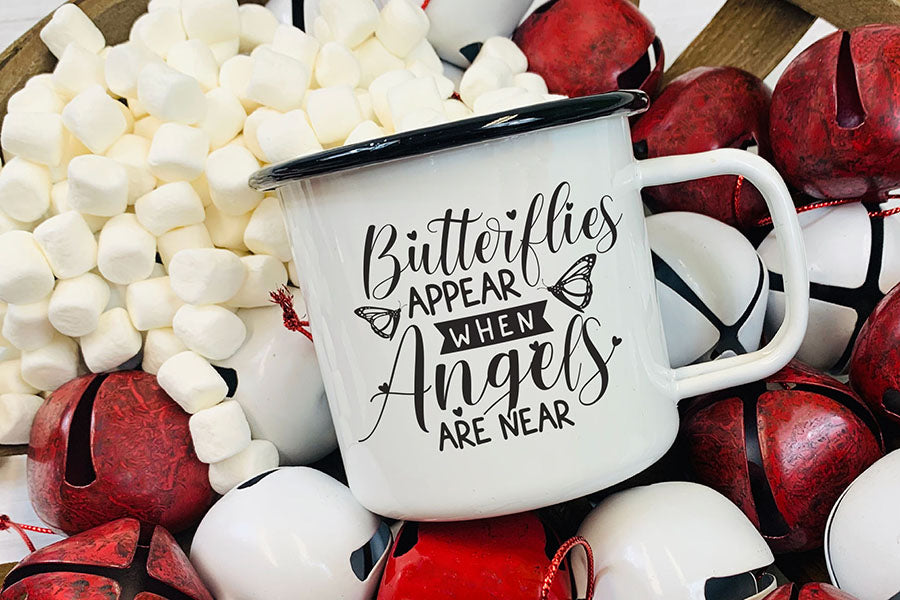 Butterflies Appear When Angels Are Near - SVG Butterfly
