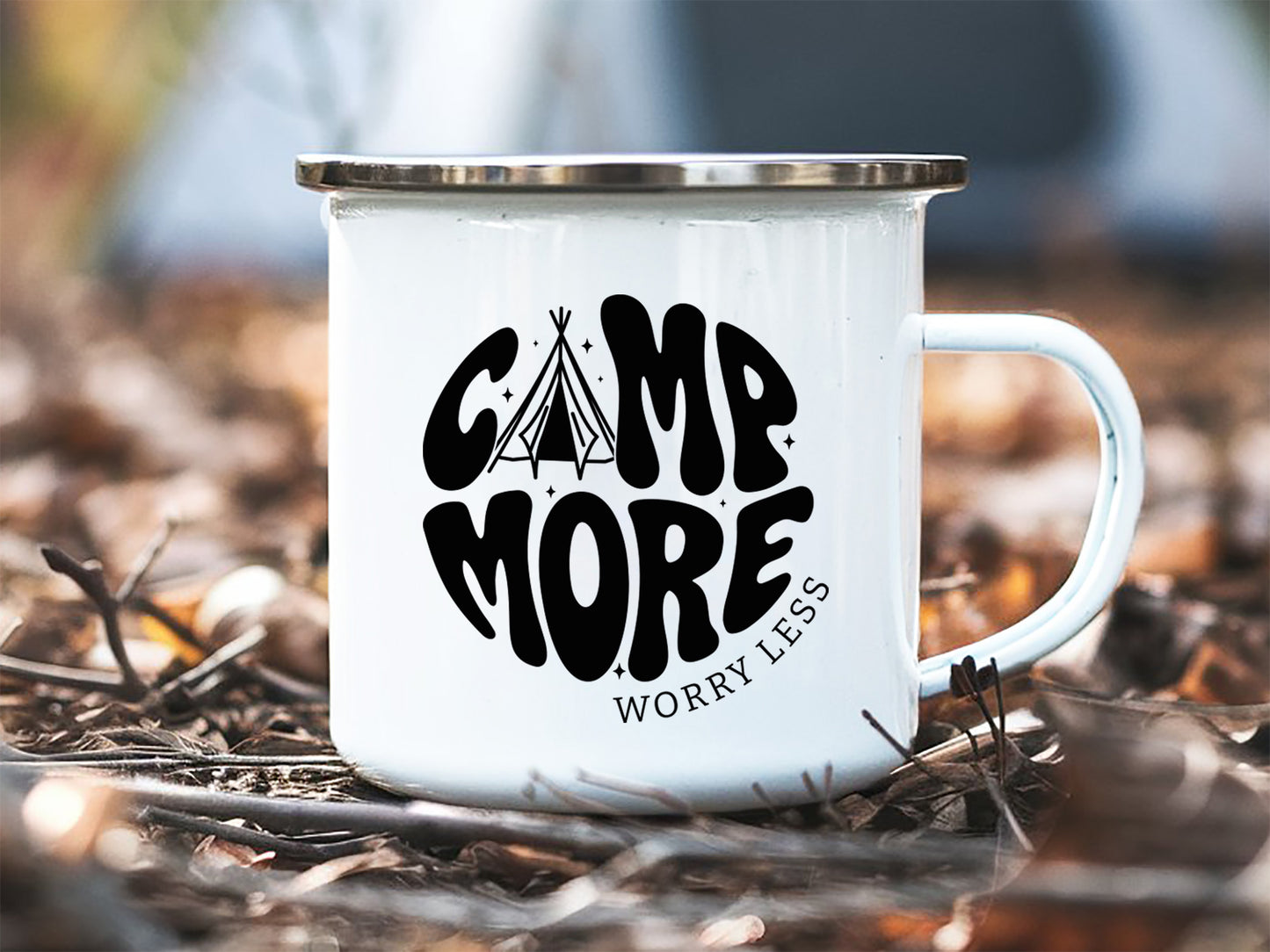 Camp More Worry Less, Camping SVG Design