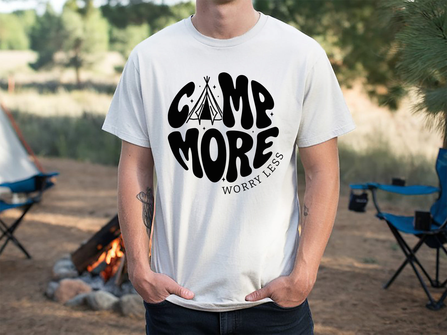 Camp More Worry Less, Camping SVG Design
