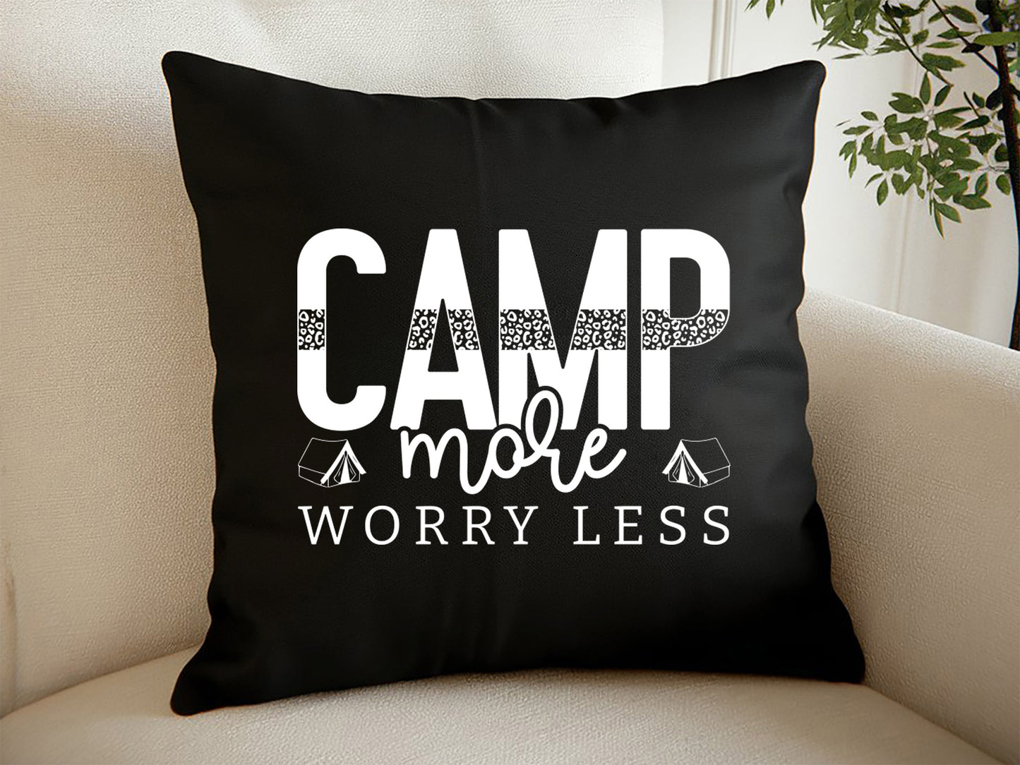 Camp More Worry Less, Funny Camping SVG