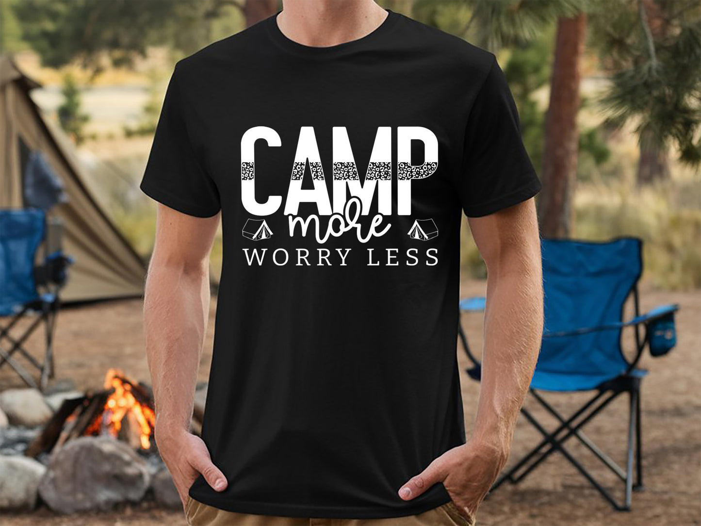 Camp More Worry Less, Funny Camping SVG