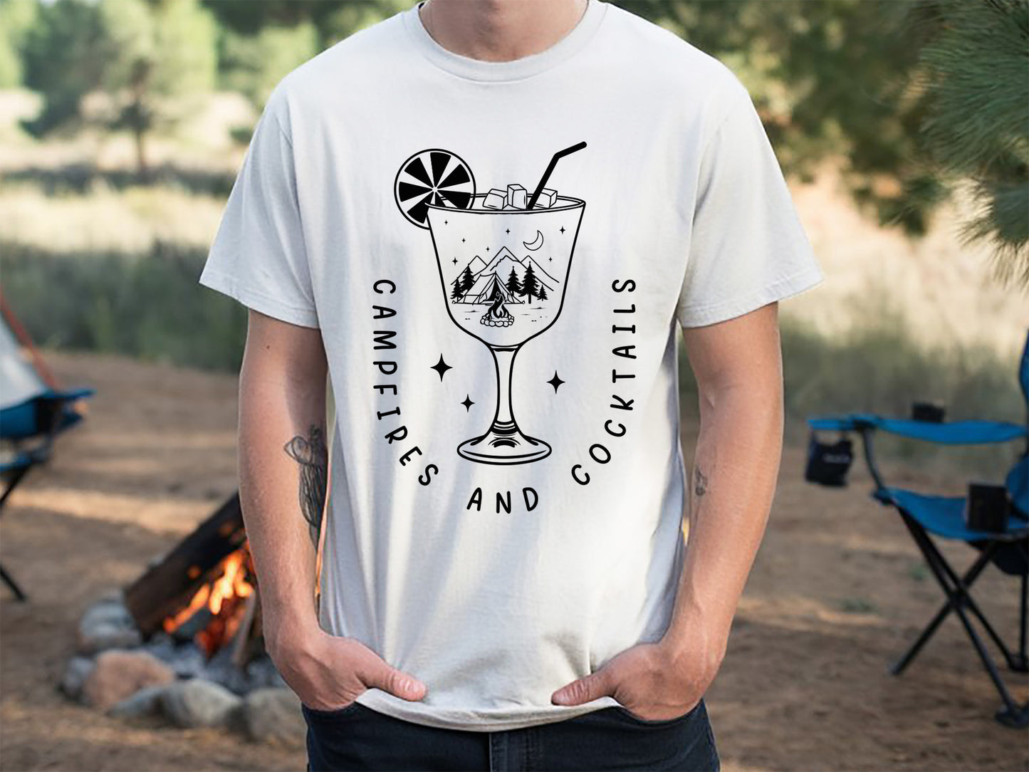 Campfires And Cocktails, Camping Life SVG