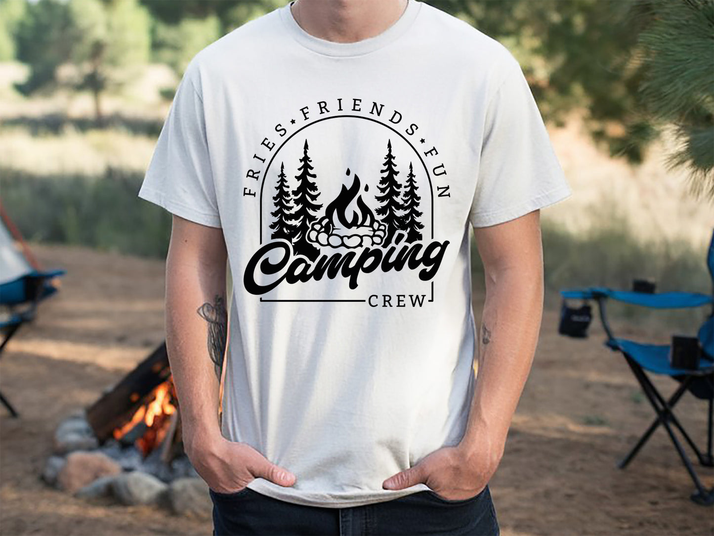 Camping Crew Fires Friends Fun SVG File