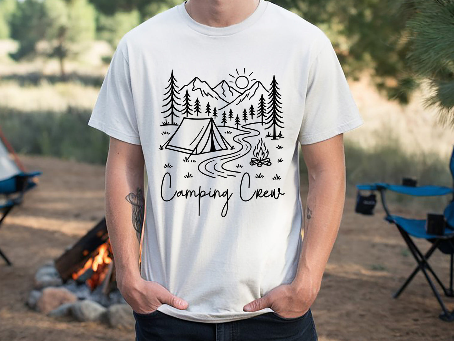 Camping Crew SVG, DXF, EPS, PNG Cut File