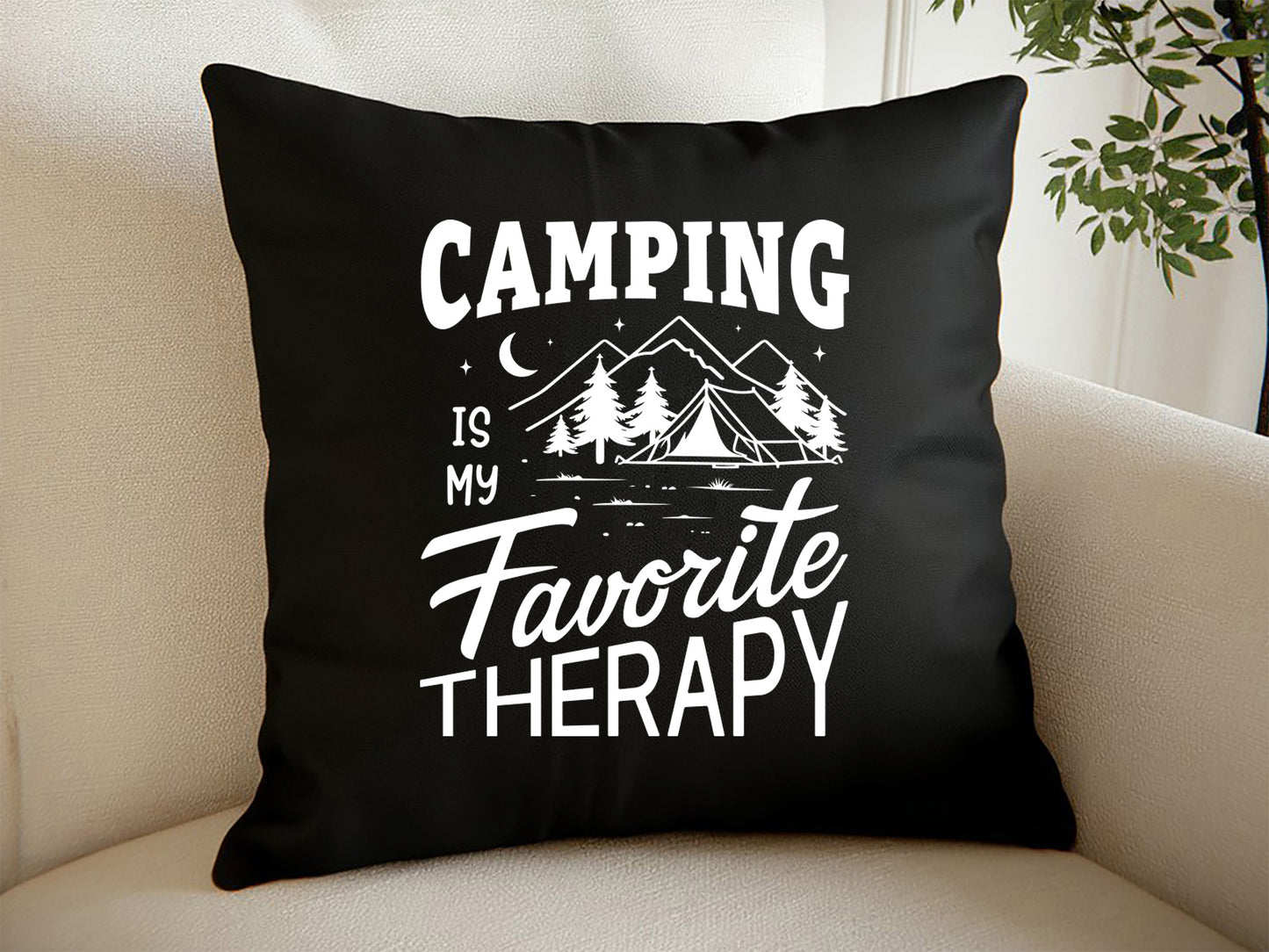 Camping Is My Favorite Therapy SVG File