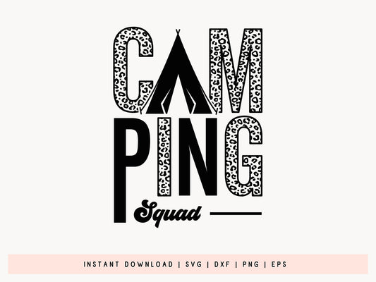 Camping Squad, Outdoor Life SVG Design