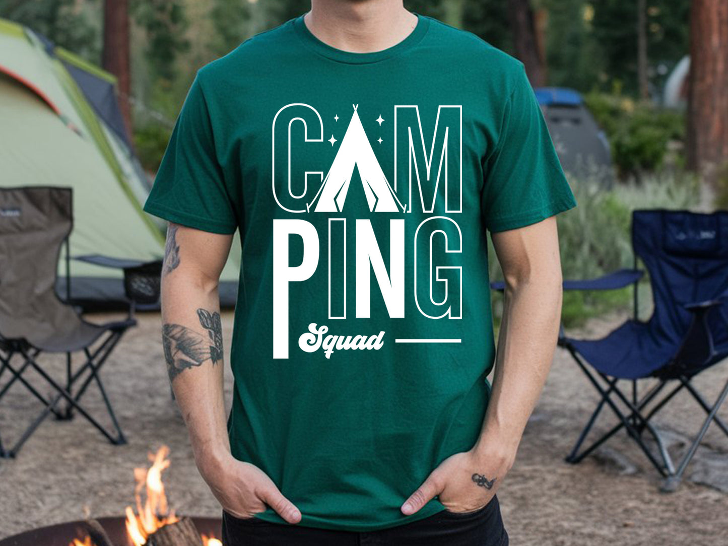 Camping Squad, Outdoor SVG Cut File