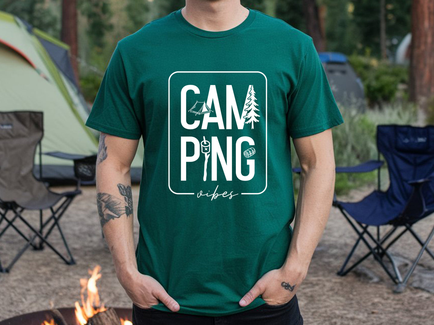 Camping Vibes SVG for Cricut And Silhouette