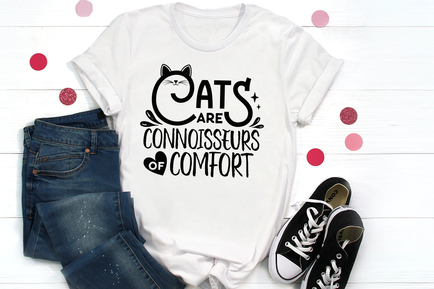 Cats Are Connoisseurs Of Comfort SVG Vector