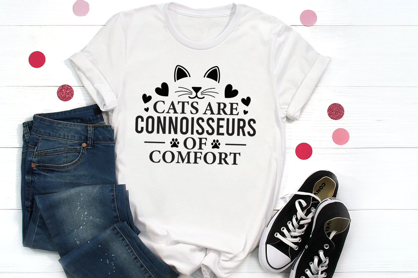 Cats are Connoisseurs of Comfort SVG Funny