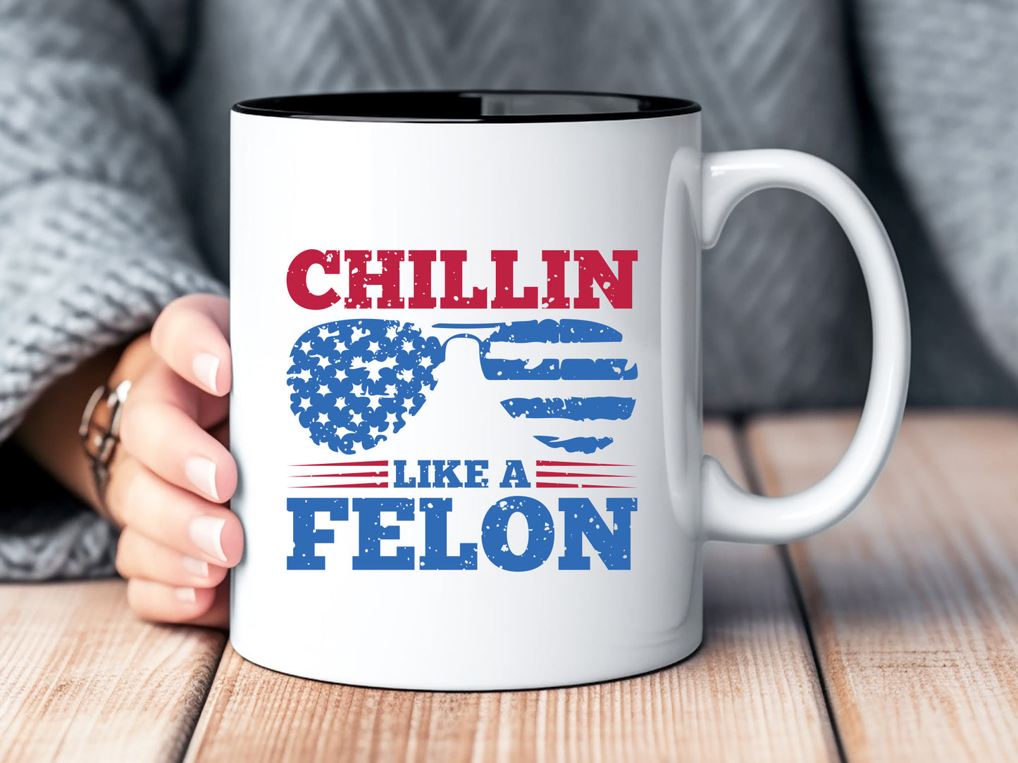 Chillin Like a Felon - Trump Sublimation Design
