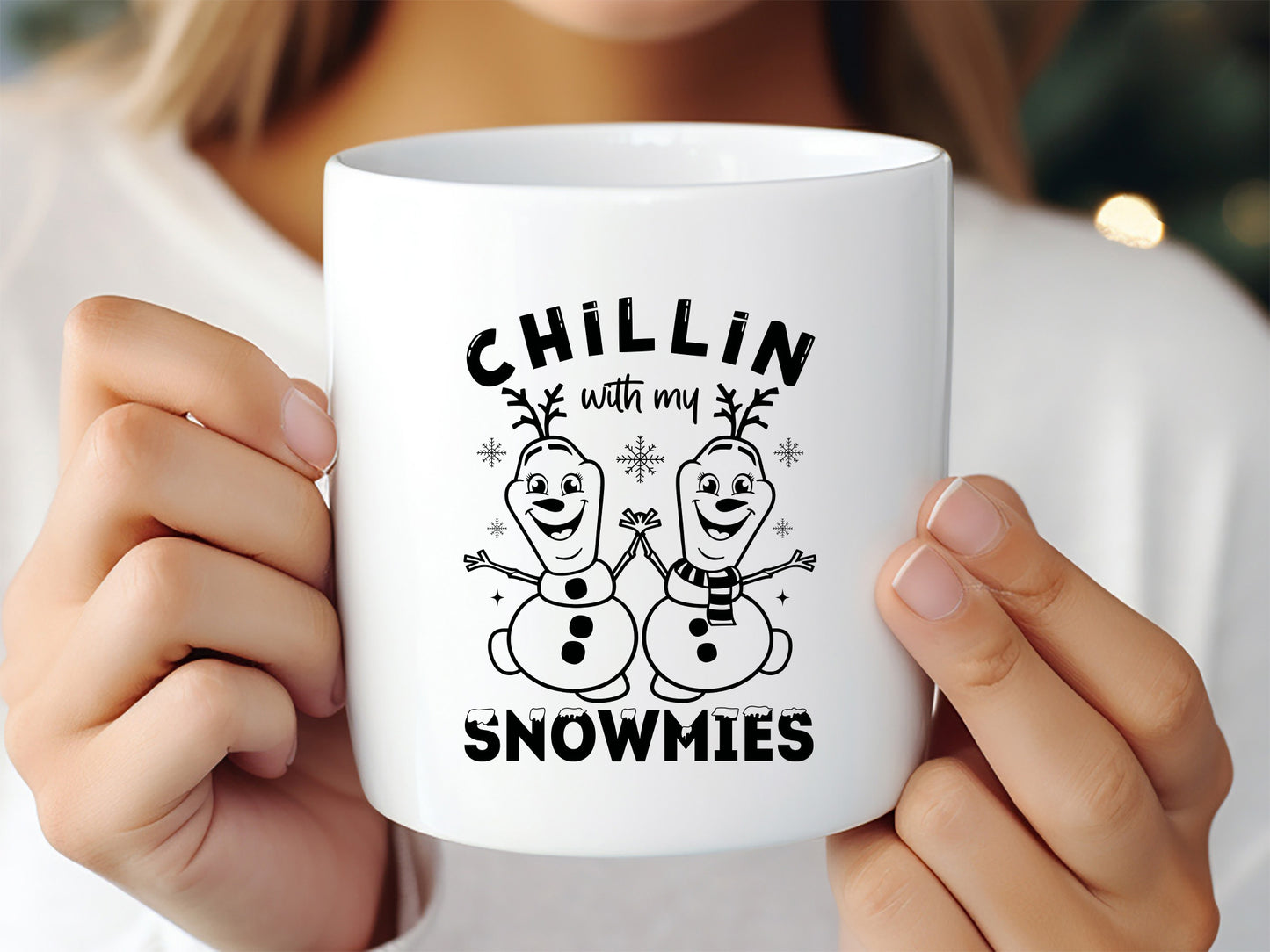 Chillin with My Snowmies - Snowman Quote SVG