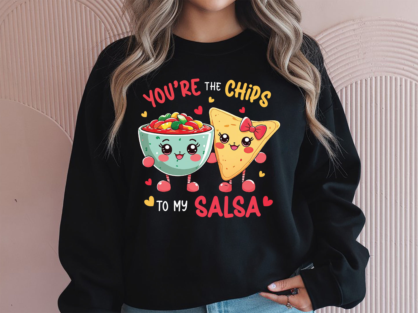 Chips to My Salsa Valentines Funny Food Sublimation