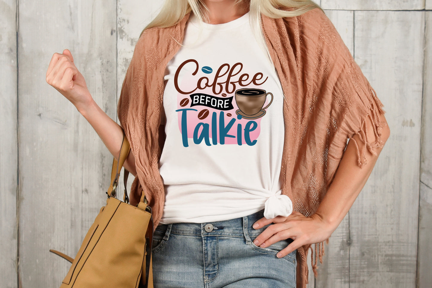 Coffee Before Talkie Sublimation Funny
