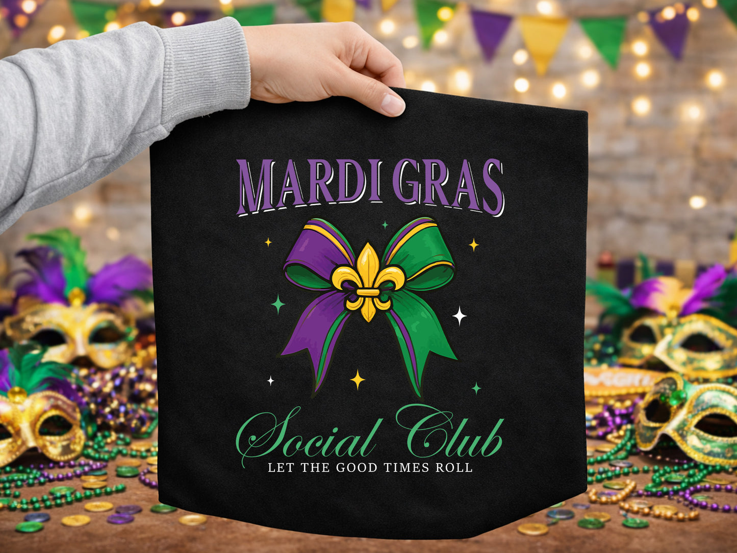 Coquette Mardi Gras Social Club Sublimation