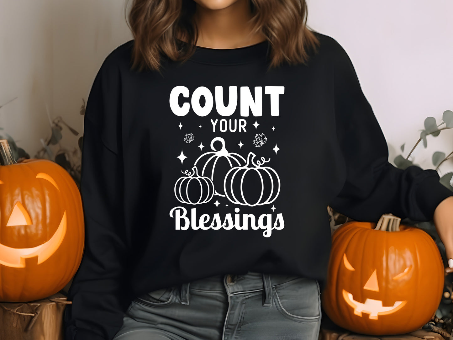 Count Your Blessings - Cute Thanksgiving SVG
