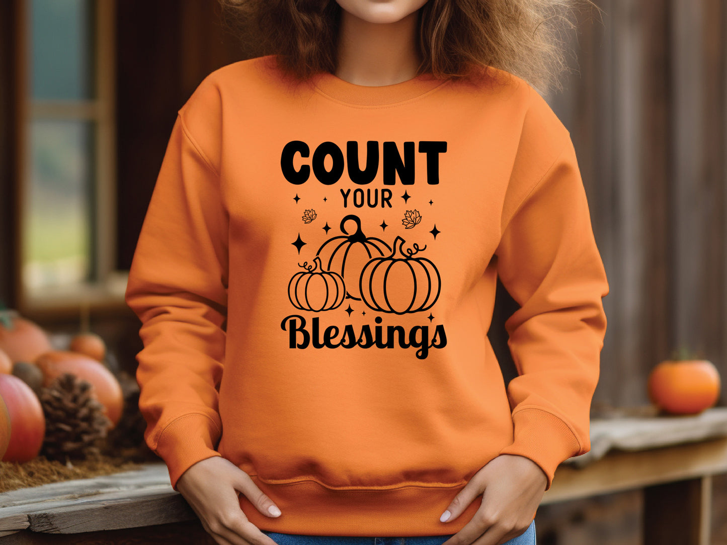 Count Your Blessings - Cute Thanksgiving SVG
