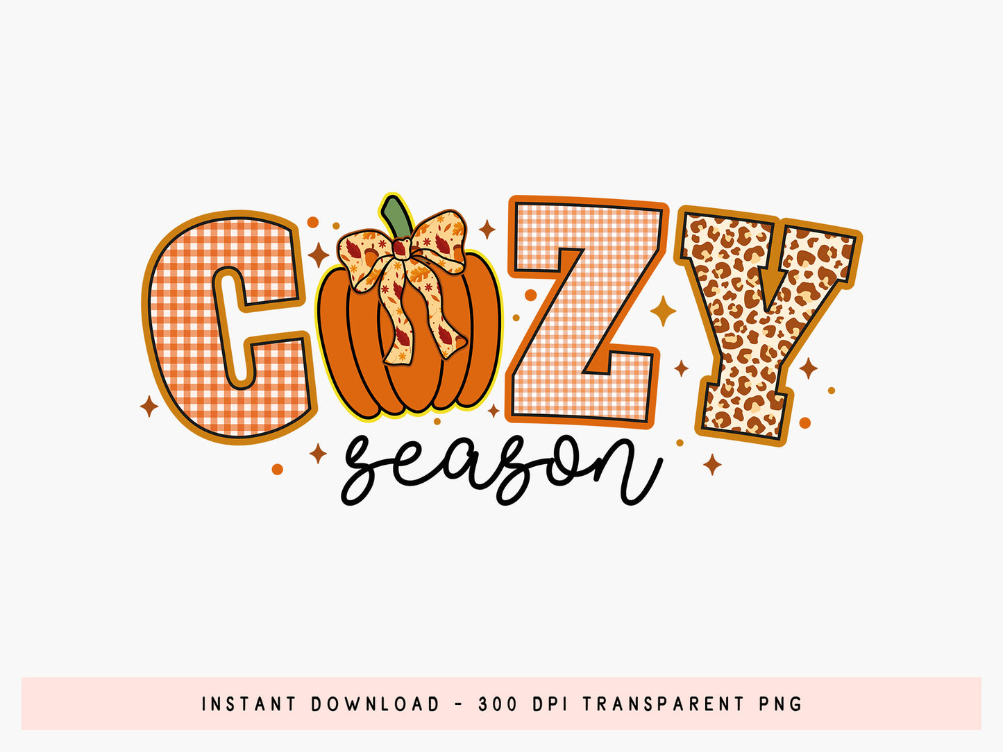 Cozy Season, Coquette Bow Fall Sublimation