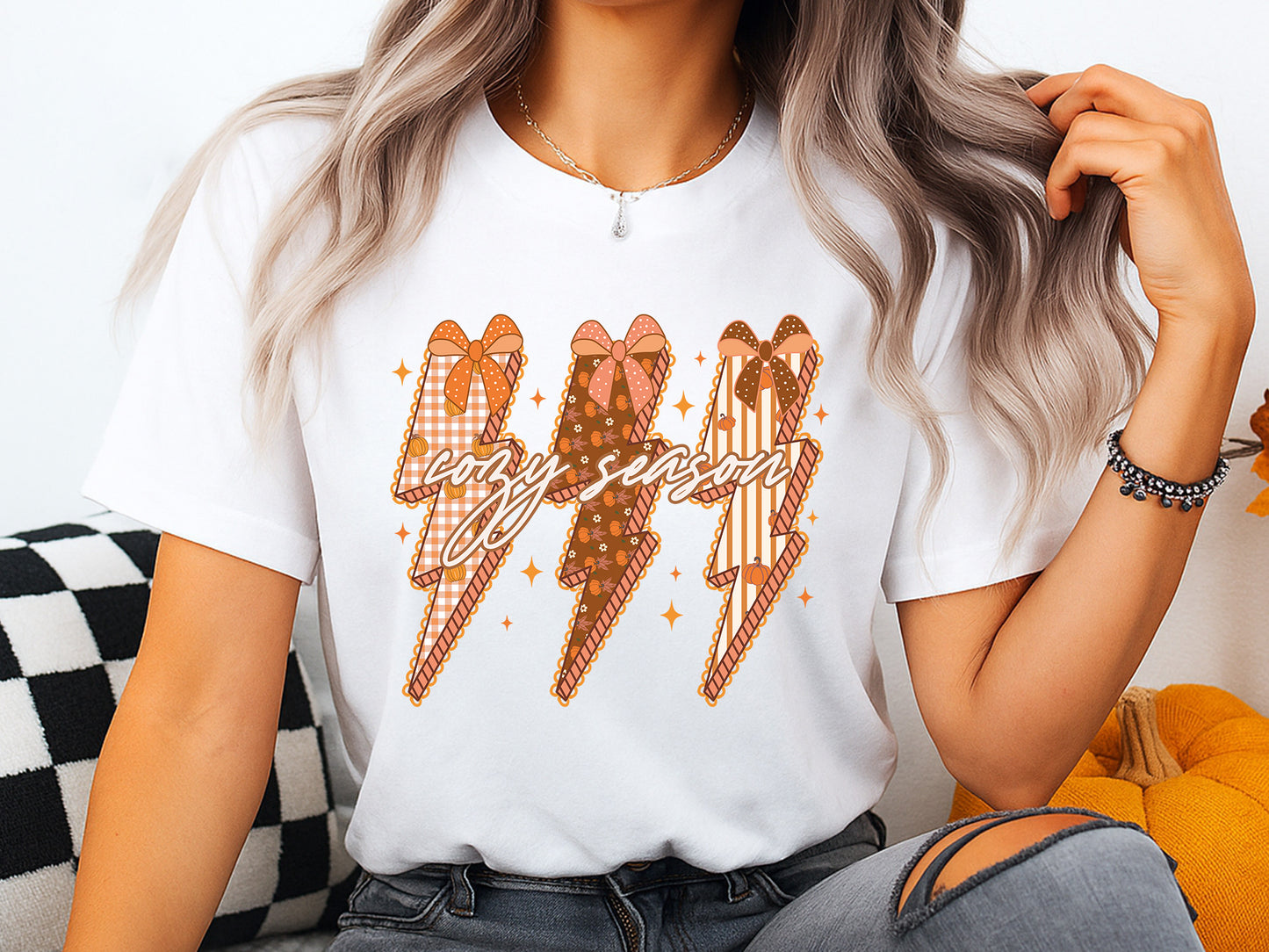Cozy Season, Fall Coquette Bow Sublimation
