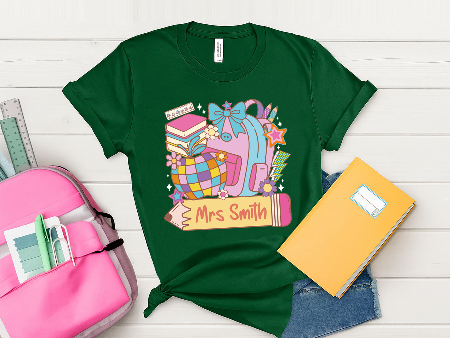 Custom Name Preppy Back to School Sublimation