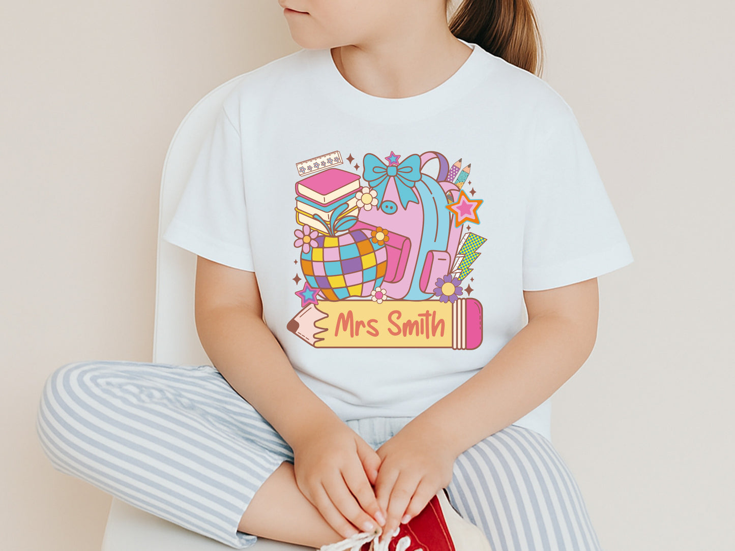 Custom Name Preppy Back to School Sublimation