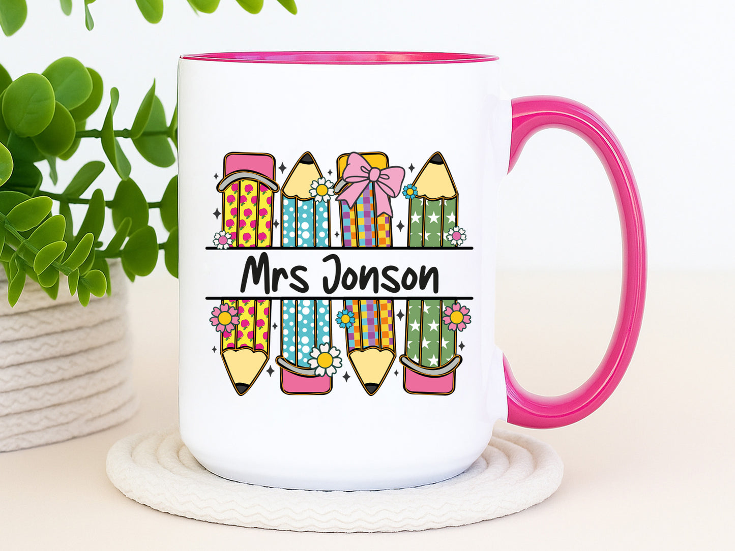 Custom Name Split Preppy Back to School Sublimation