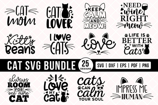 Cute Cat SVG Bundle