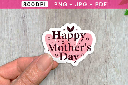 Cute Happy Mothers Day Sticker