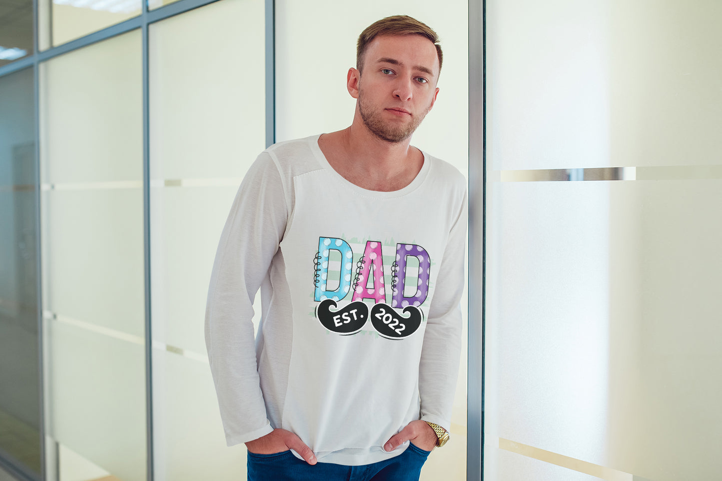 Dad Est 2025, Father's Day Sublimation PNG