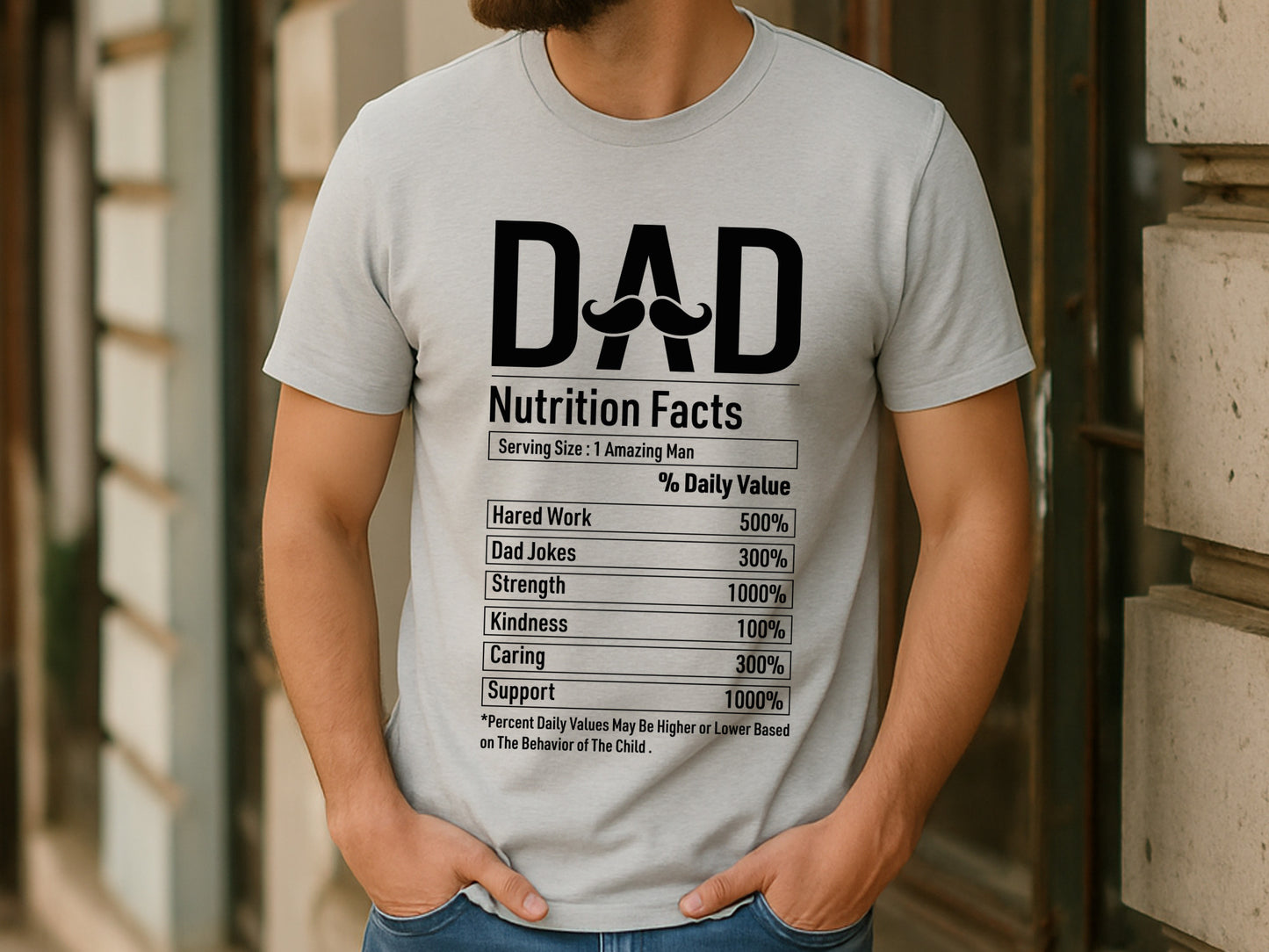 Dad Nutrition Facts, Father's Day Shirt SVG