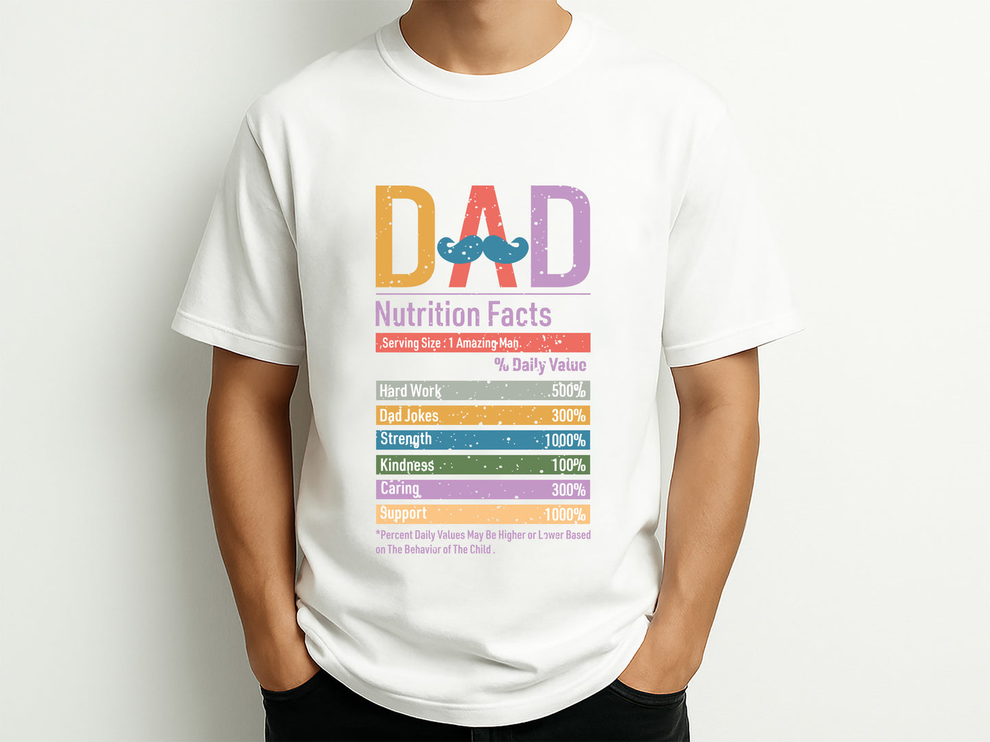 Dad Nutrition Facts, Fathers Day Sublimation