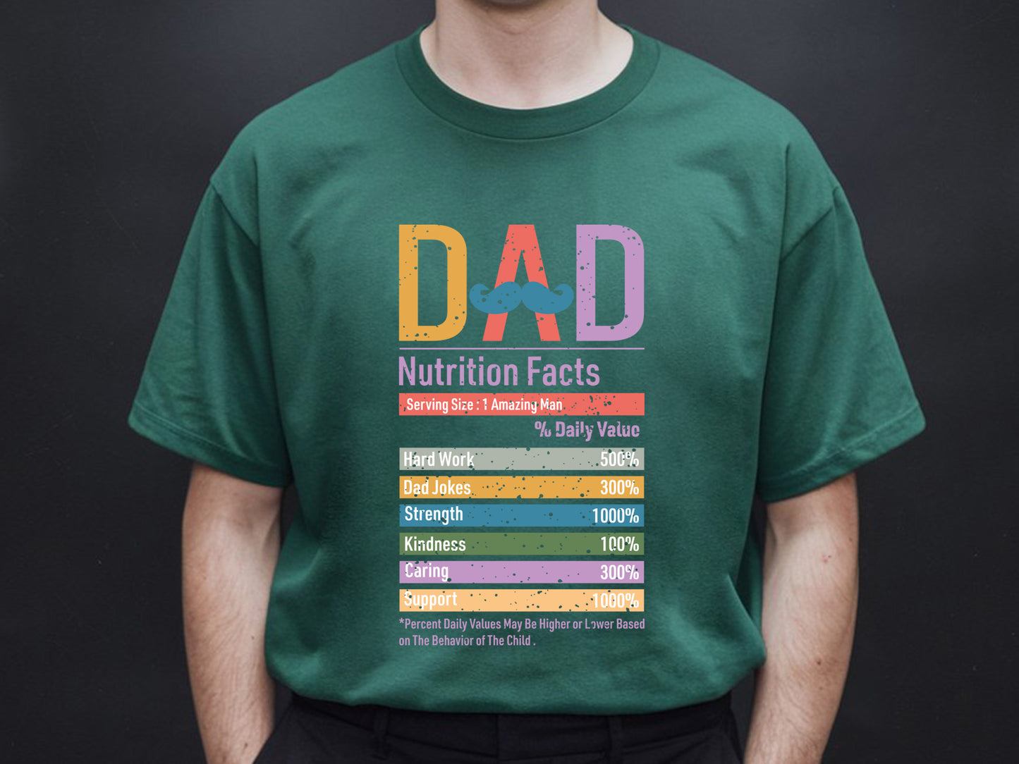 Dad Nutrition Facts, Fathers Day Sublimation