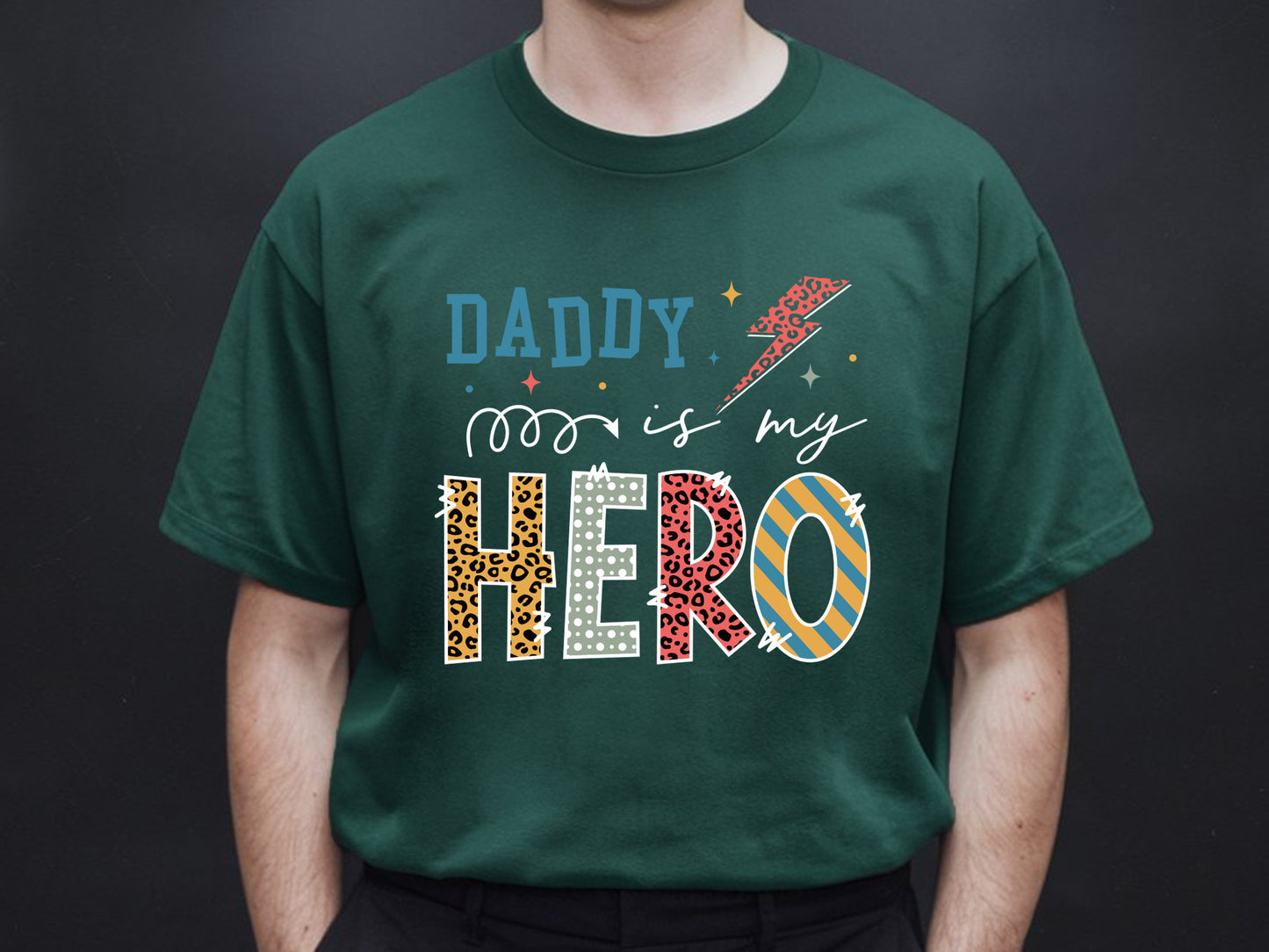 Daddy Is My Hero, Fathers Day Sublimation PNG