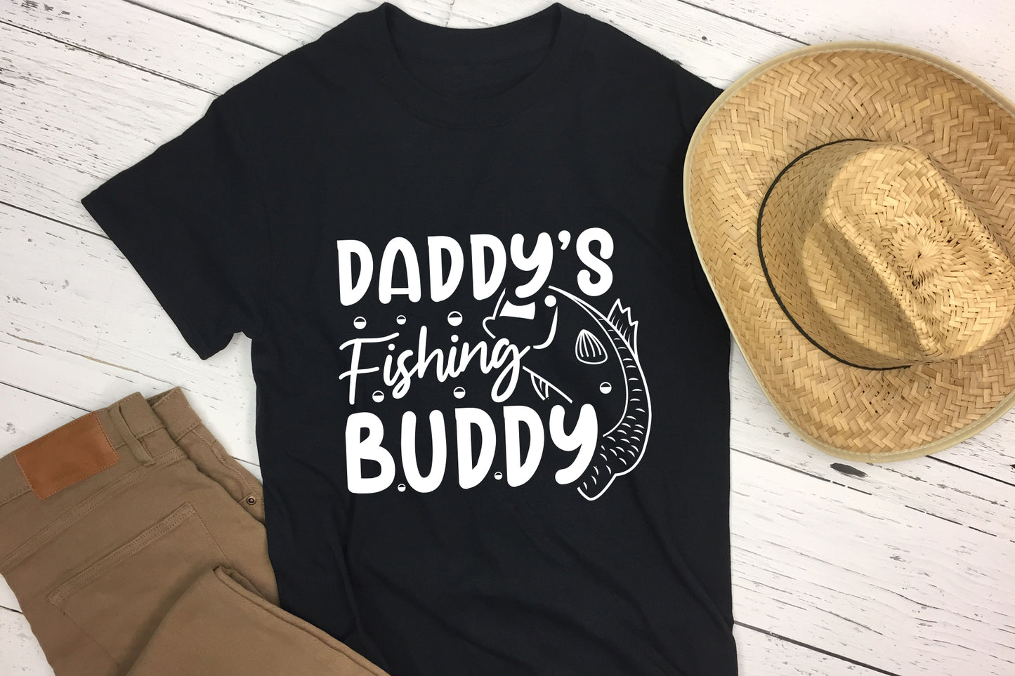 Daddy's Fishing Buddy SVG Design