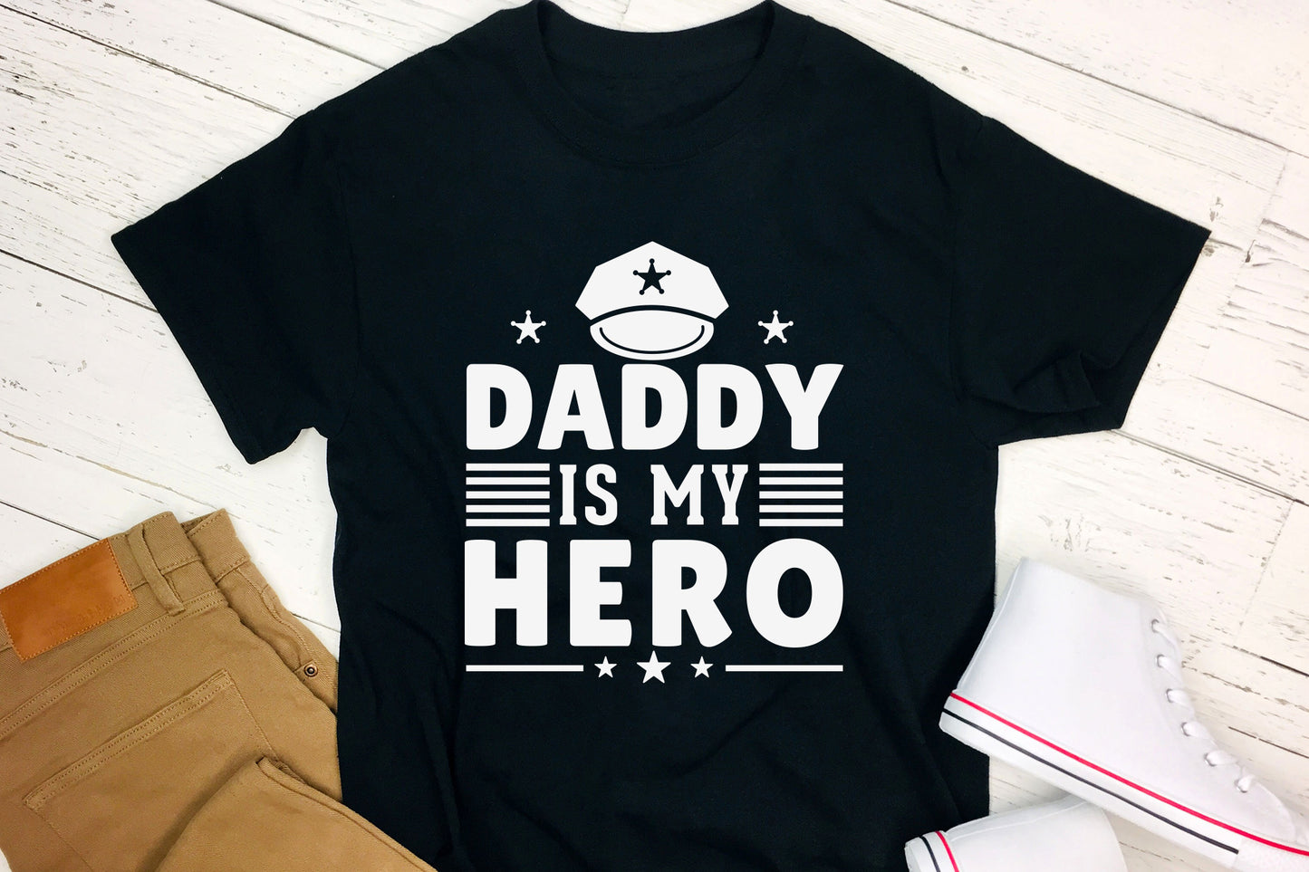 Daddy is My Hero, Police Saying SVG